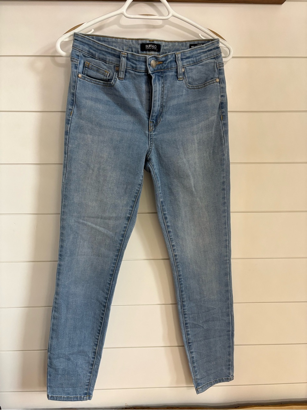 Buffalo David Bitton Women's Skinny Jeans in Light Blue Wash
